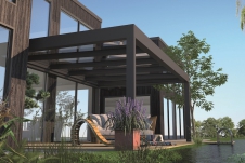 CUBO Terrasoverkapping modern aluminium